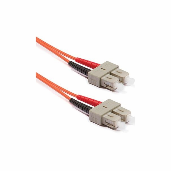 Optický patchkabel duplex SC-SC, 50/125 um MM, 1m, OM2