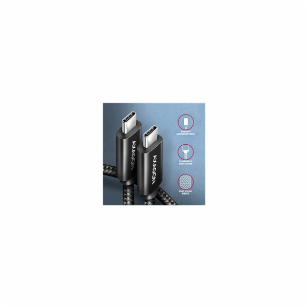 AXAGON BUCM4X-CM10AB NewGEN+ kabel USB-C <-> USB-C, 1m, U...