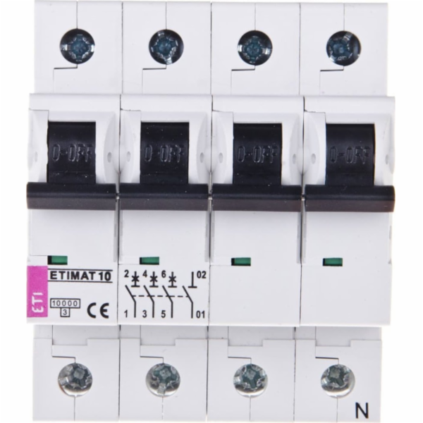 ETI-i ukončit 3p+n b 25a 10ka ac etimat10 002126718