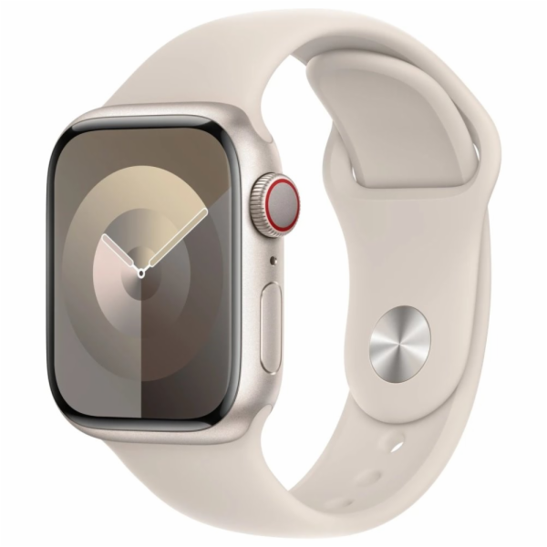 Apple Watch S9 Cell/41mm/Starlight/Sport Band/Starlight/-M/L