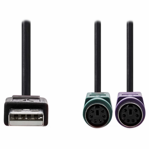 Nedis CCGB60830BK03 NEDIS USB 2.0 kabel 2v1/ zástrčka USB...