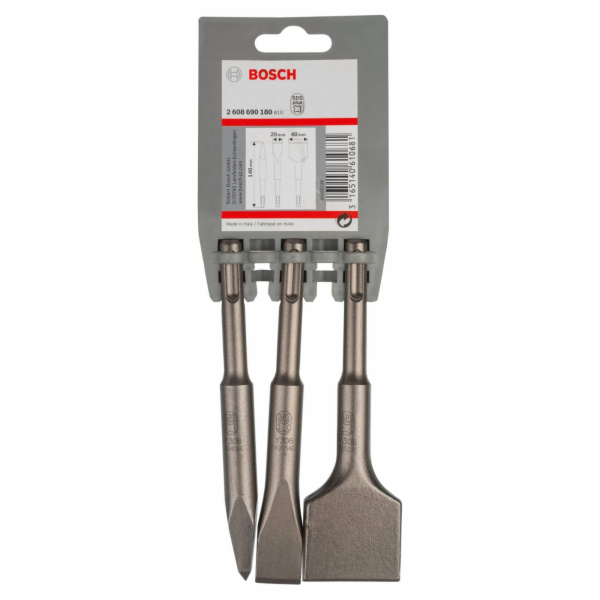 Set sekáčů a špičáku Bosch 2608690180 SDS-plus, 140mm, 3k...