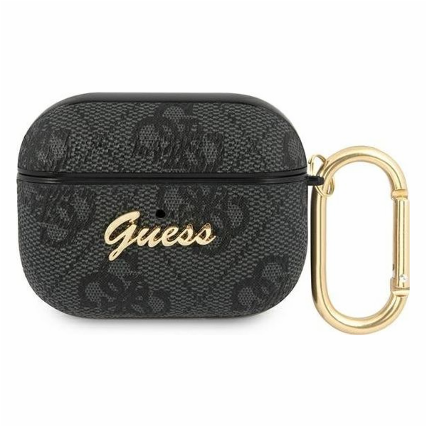 Guess 4G Script PC/PU Pouzdro pro Airpods Pro Grey Nové