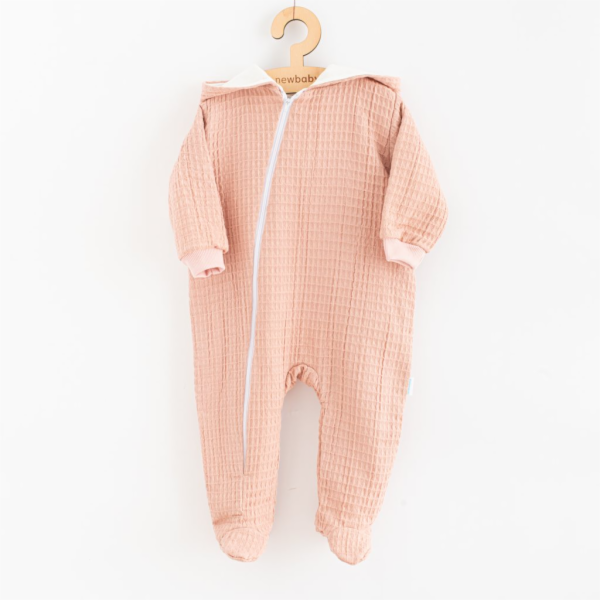 Kojenecký mušelínový overal s kapucí New Baby Comfort clo...