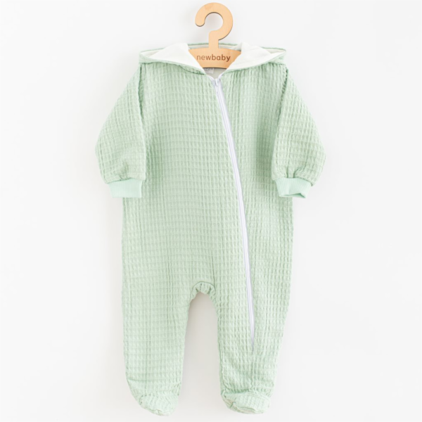 Kojenecký mušelínový overal s kapucí New Baby Comfort clo...