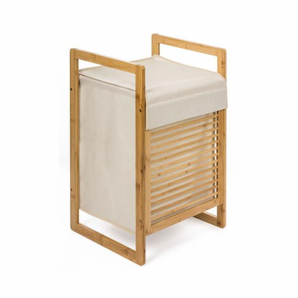 Koš na prádlo G21 55 l, bambusový