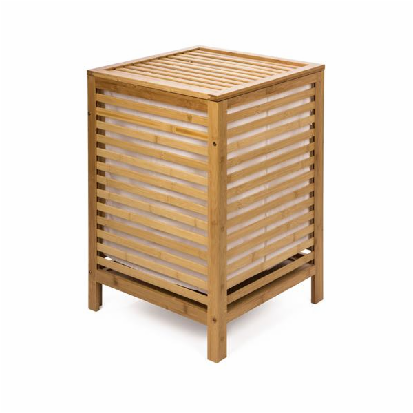 Koš na prádlo G21 80 l, bambusový
