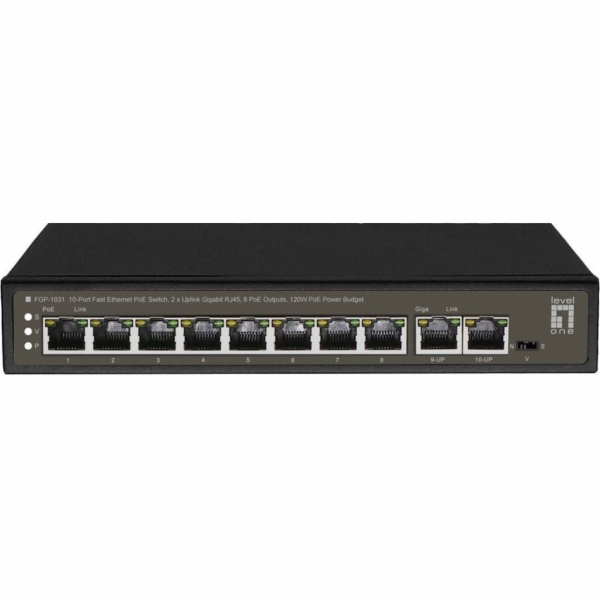 LevelOne FGP-1031 10-Port Fast Ethernet PoE Switch