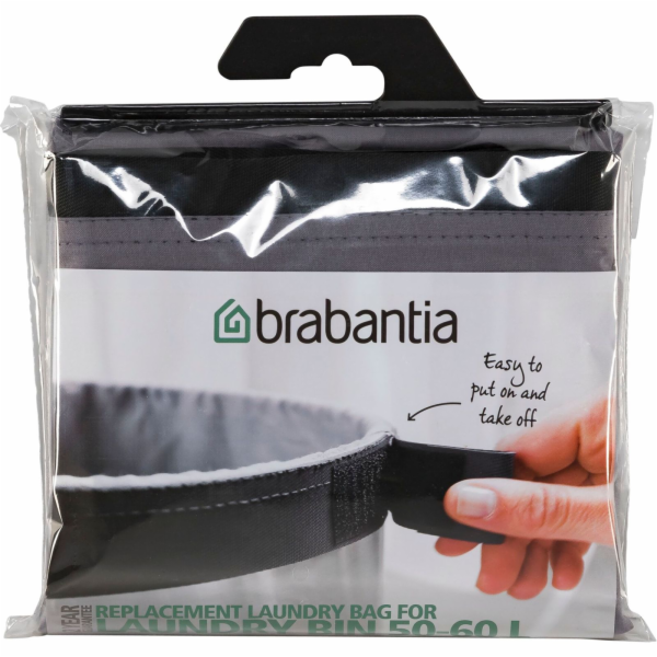 Brabantia pytel do kose na prádlo 50-60 L sedý