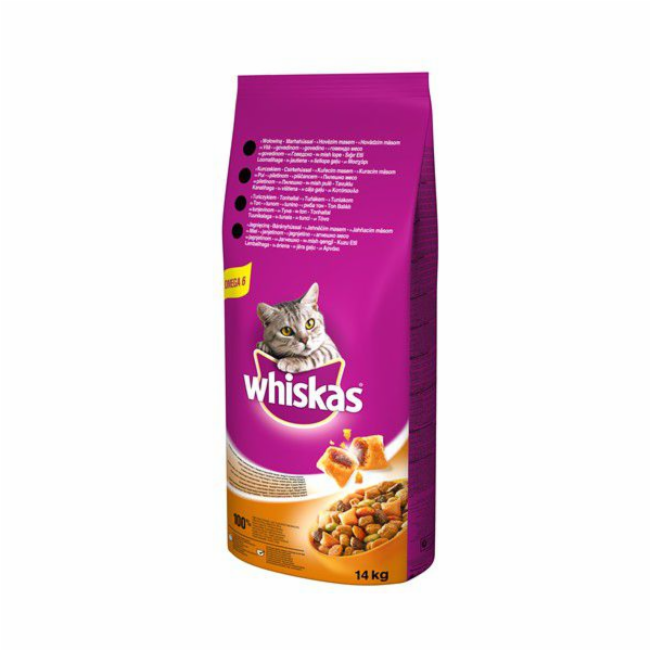 WHISKAS Adult Beef 14kg - suché krmivo pro kočky - 14 kg