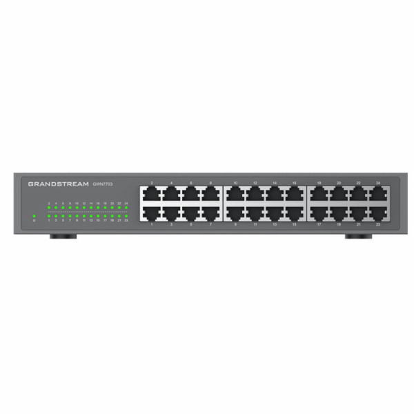 Grandstream&nbsp;GWN7703&nbsp;Unmanaged&nbsp;Network&nbsp;Switch,&nbsp;24&nbsp;portů