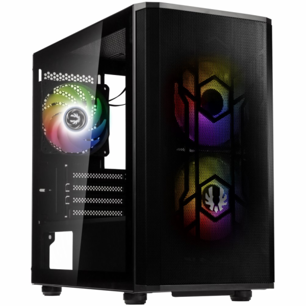 BitFenix skříň Flow ARGB/ ATX / 4x120mm ARGB fan / 2xUSB ...