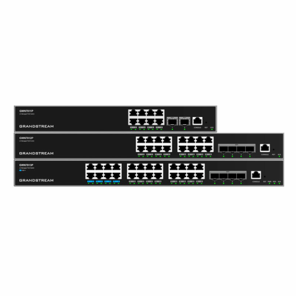 Grandstream GWN7812P Layer 3 Managed Network PoE Switch  ...