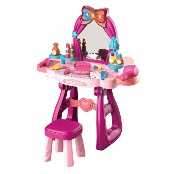 Dětský toaletní stolek s hudbou a židličkou BABY MIX