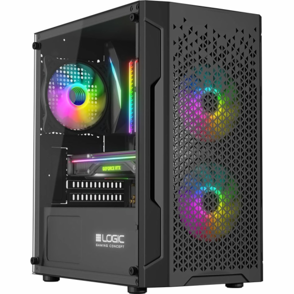 LOGIC PC skříň Aramis ARGB MINI 1x USB 3.0, 2x USB 2.0 + ...