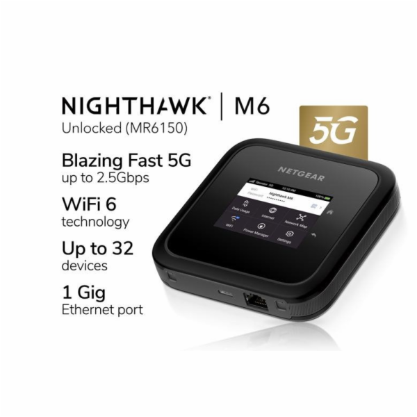 Netgear MR6150 5G WiFi6 Mobile, mobilní WiFi router