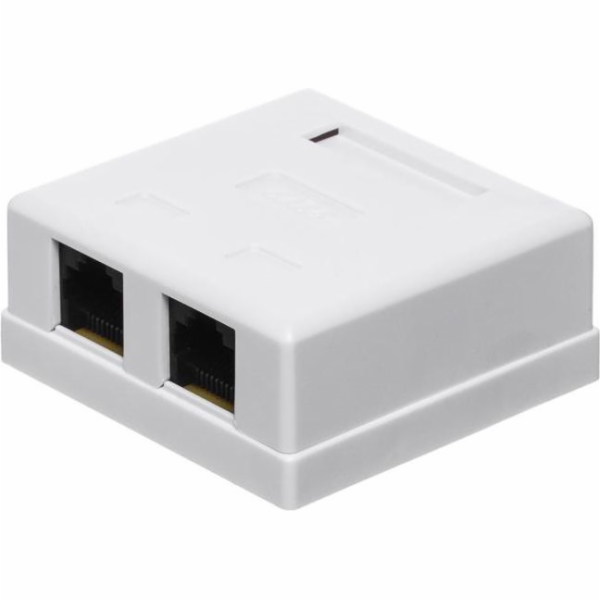 NETRACK 106-21 complete surface-mounted outlet 2xRJ45 8p8...