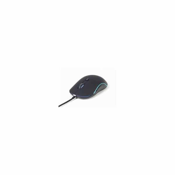 GEMBIRD myš MUS-UL-02, podsvícená, černá, 2400DPI, USB