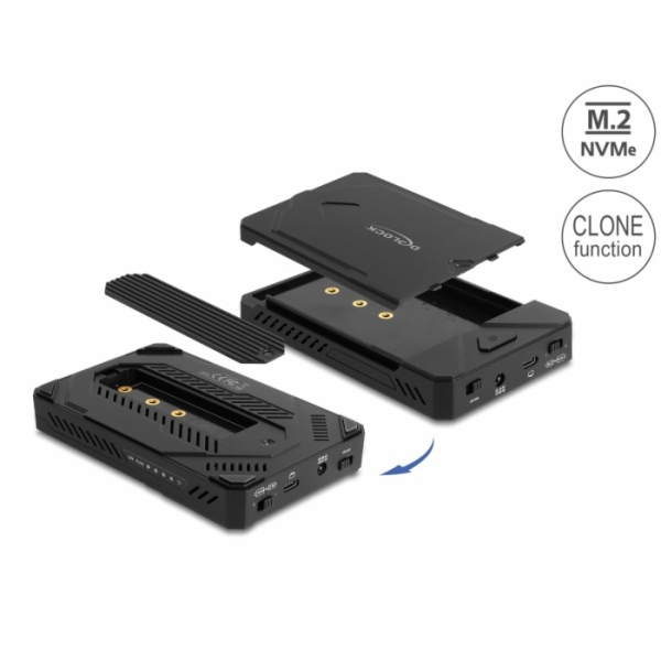 Delock Externí pouzdro USB Type-C pro 1 x SSD M.2 NVMe + ...