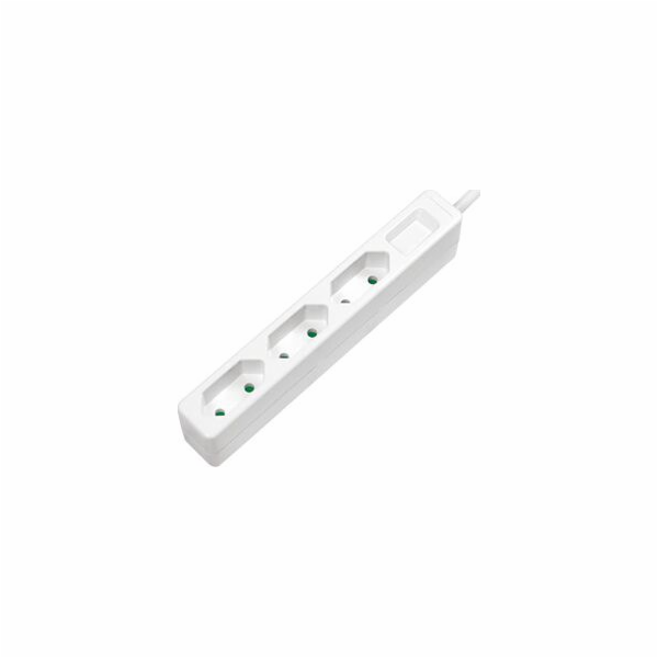 LogiLink běžné 3 zásuvky 1,5m 1xUSB bílý (LPS229)