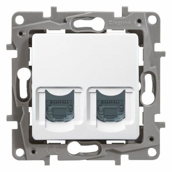 Legrand Počítačová zásuvka 2xRJ45 kat. 6 STP bílá (664776)