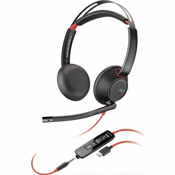Plantronics Blackwire 5220 USB-C sluchátka s mikrofonem (...