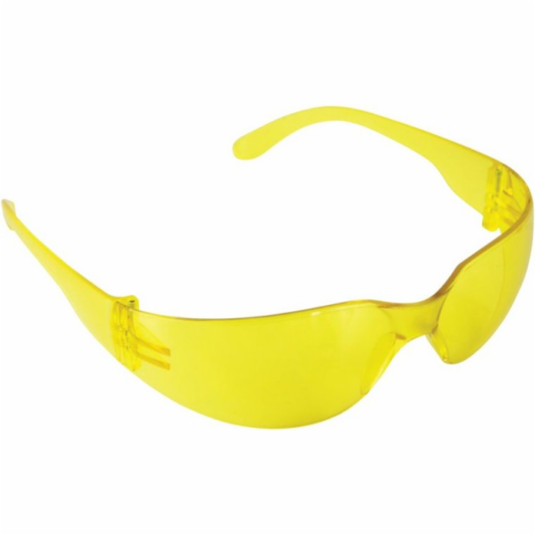 Dedra polykarbonátové bezpečnostní brýle, žluté (BH1054)
