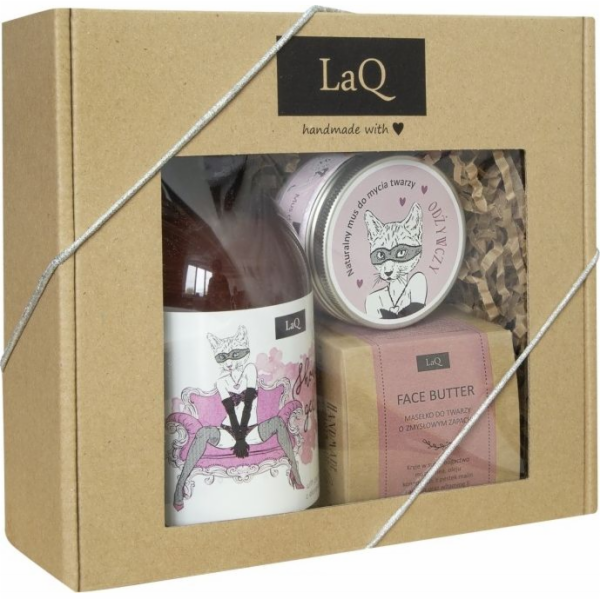 LaQ LAQ.Set*Kocica sprchový gel 500ml + pěna+máslo