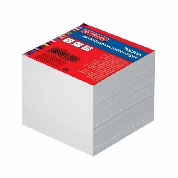 Herlitz Notebook kostka 9/9 700 listů bílá