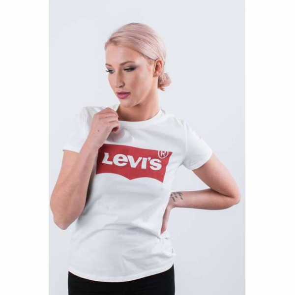 Levi`s THE PERFECT TEE 0053 LARGE BATWING BÍLÉ - XS - dám...