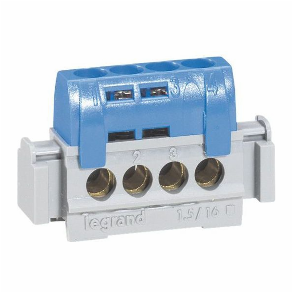 Legrand N-4 IP2x svorkovnice 1,5-16 mm2 modrá 004840