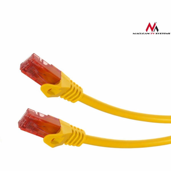 Maclean Patchcord, Cat6, 0,5 m, žlutý (MCTV-300Y)