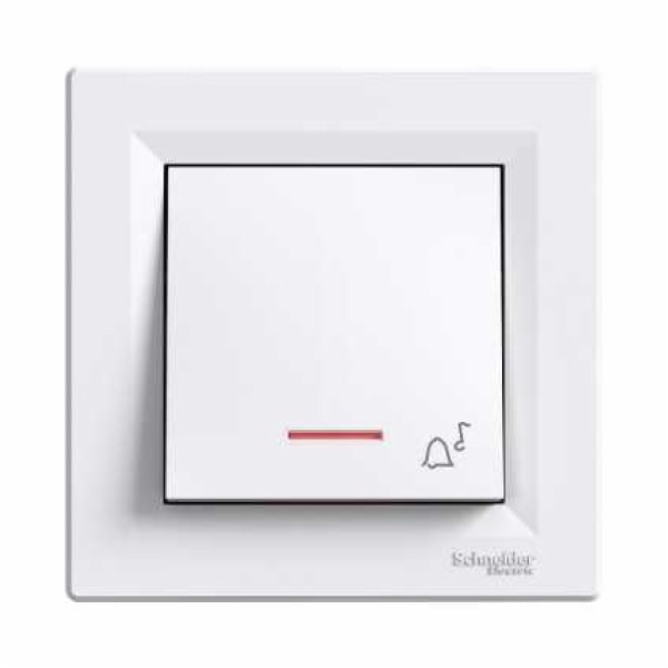 Zvonkové tlačítko Schneider Electric Asfora, podsvícené b...