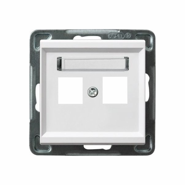 Dvojité pouzdro Ospel SONATA bílé (GPK-2R/p/00)