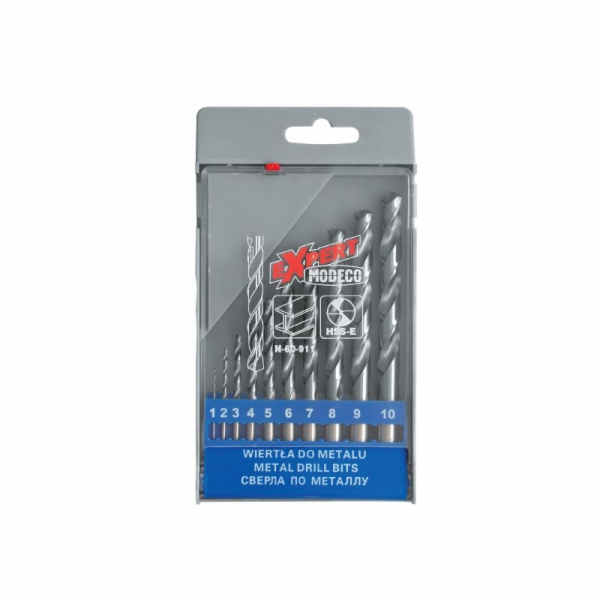Modeco HSS válcový vrták do kovu 2 7 4 5 1 3 6 10 8 9mm s...