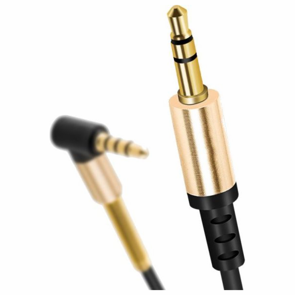 Mozos Jack 3,5mm - Jack 3,5mm kabel 1m zlatý (KSM1M)