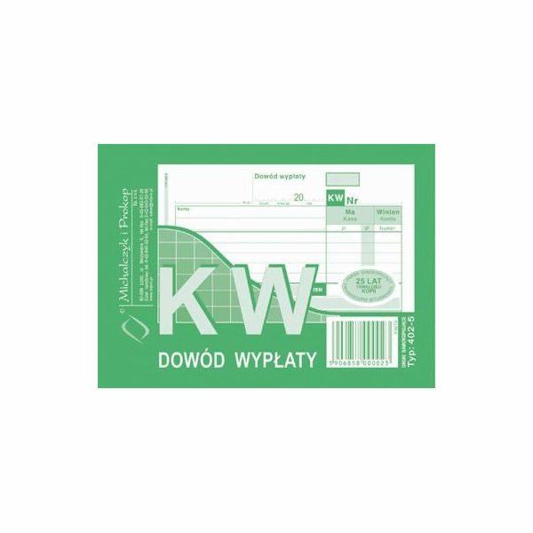 Michalczyk & Prokop Print KW doklad o zaplacení A6, multi...