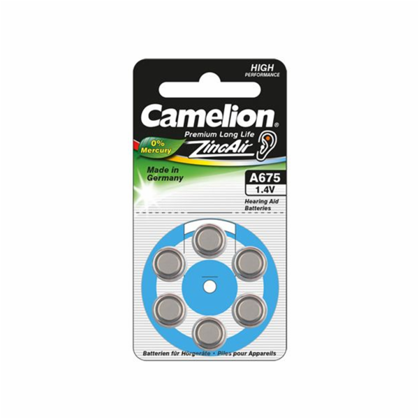 Baterie do sluchadla Camelion PR44 6 ks.