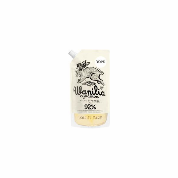 Yope Tekuté mýdlo Vanilka Cinnamon 500 ml - náhradní balení