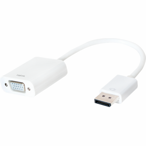 LogiLink DisplayPort - D-Sub (VGA) AV adaptér bílý (CV0059B)