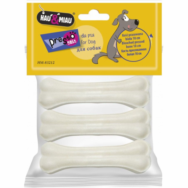 Hau&Miau LISOVANÁ KOST, BÍLÁ, 10 cm, 3 ks/bal., 90 g/bal....