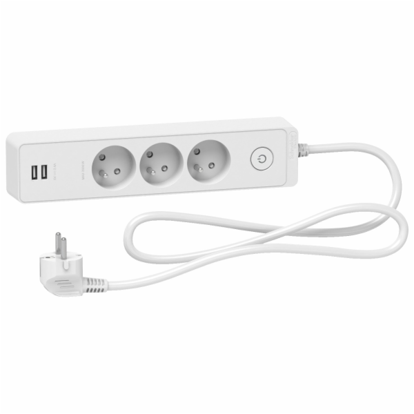 Schneider Electric Odace přepěťová přepěťová lišta, 3 zás...