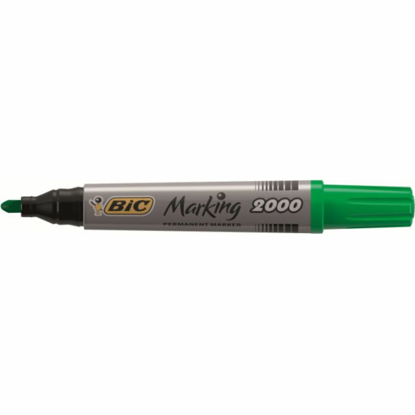 Bic permanentní popisovač 2000, kulatý hrot, zelený