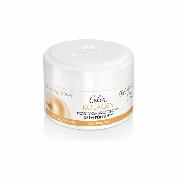 Celia Collagen Series Bezparfemovaný polotučný krém proti...