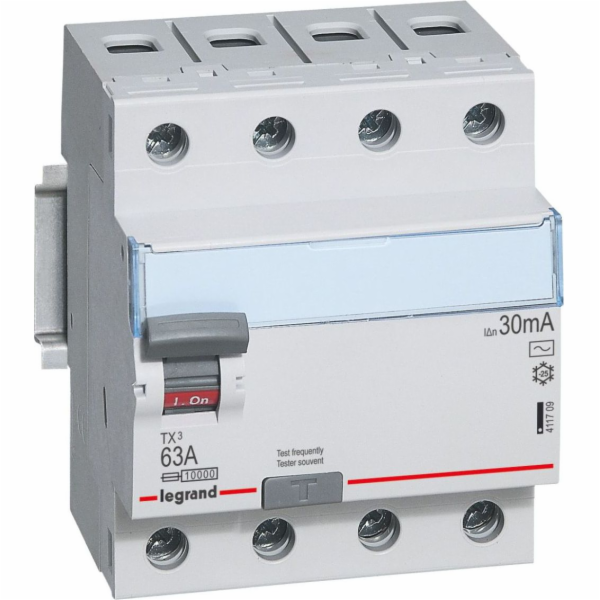 Legrand Proudový chránič 4P 63A 0,03A typ AC P304 - 411709
