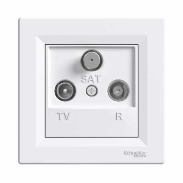 Schneider Electric RTV-SAT průchozí anténní zásuvka 4dB b...