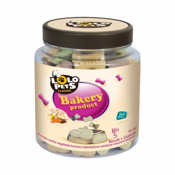 Lolo Pets Classic Cookies - Bones mix ve sklenicích S - 210g