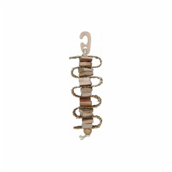 Hračka Trixie s brčkem a zvonkem Natural Living, 21 cm