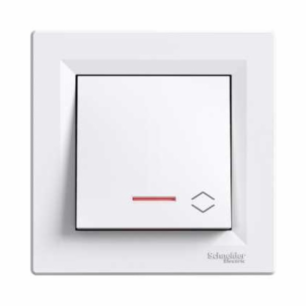Schneider Electric schodišťový spínač s osvětlením, šroub...