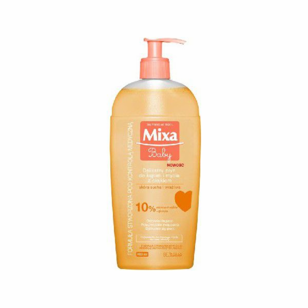 Mixa Dětská koupel a mycí prostředek s olejem 400ml